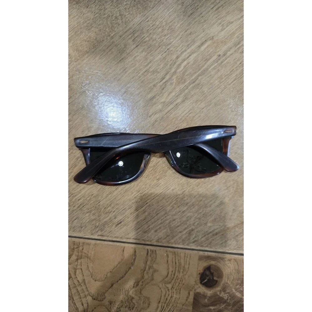Vtg 60s 70s B&L 5024 Ray-Ban USA Wayfarer Mock Tortoise thick Frame Sunglasses